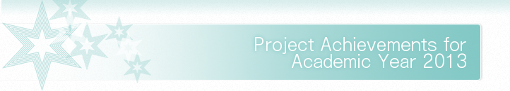 Project Achievements for Academic Year 2013