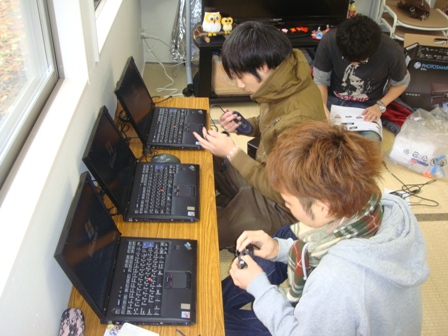 パソコン設置作業（午前）