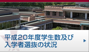 平成20年度学生数及び入学者選抜の状況