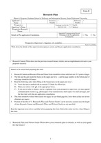 Software and Information Science　Form B　Research Plan （Master's Program） （word）