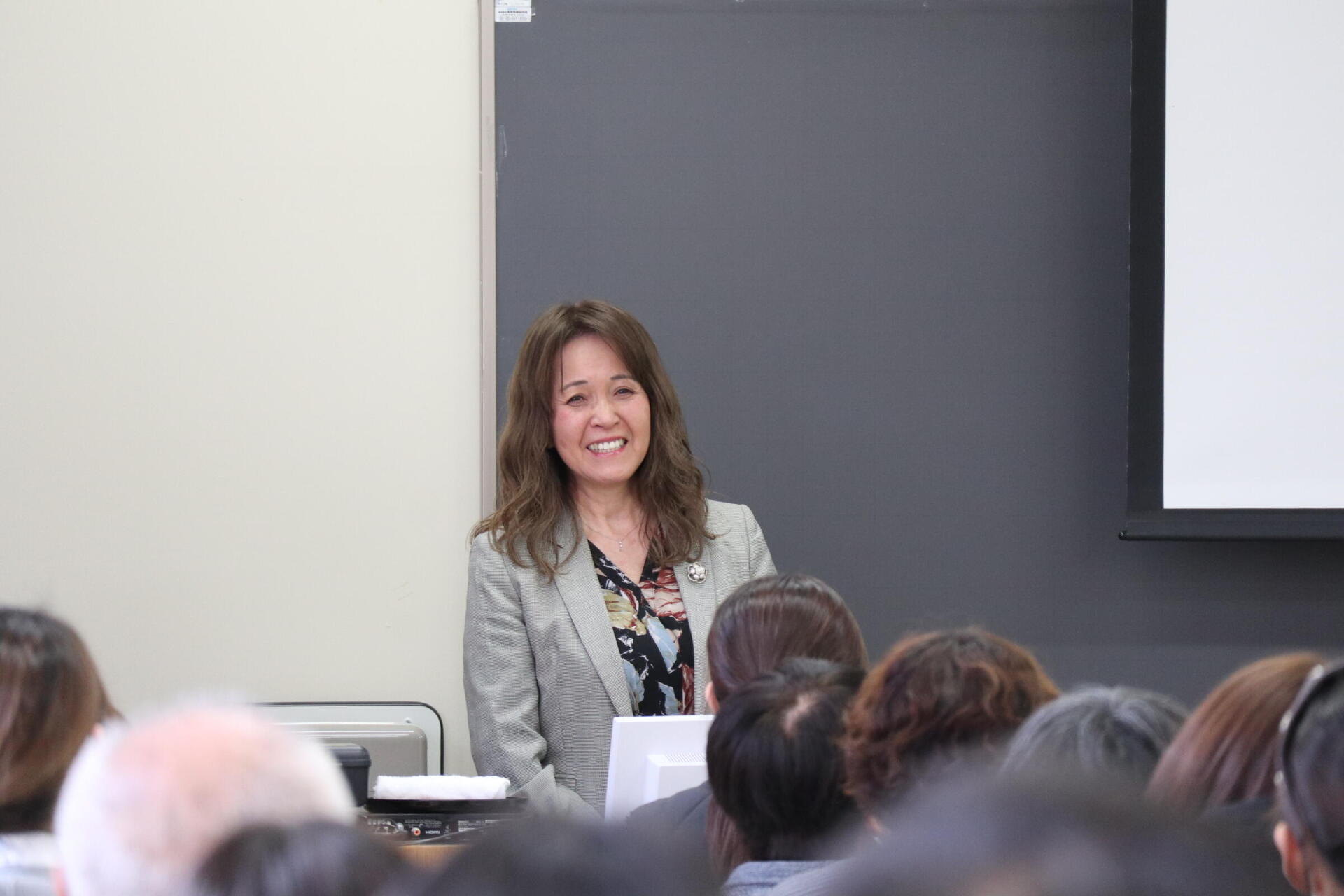 福島裕子教授の最終講義の会場の様子