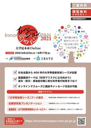 イノベーションジャパン2021 チラシ表
