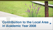 Contribution to the Local Area in Academic Year 2008
