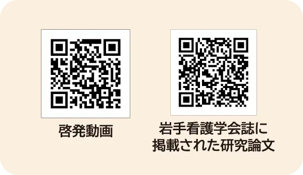 啓発動画と岩手看護学会誌に掲載された研究論文