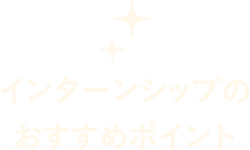 インターンシップの おすすめポイント