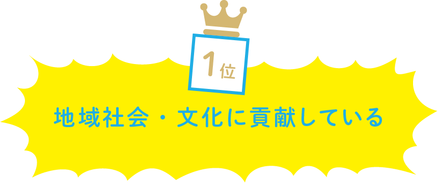 地域社会・文化に貢献している